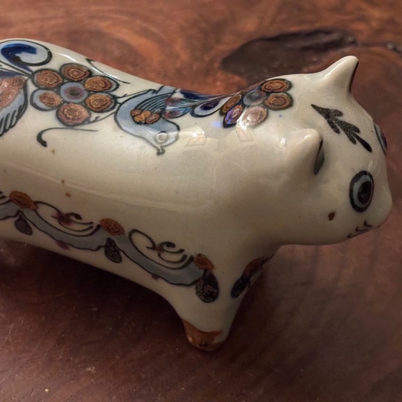 3 Vintage Ken Edwards El Palomar Tonalá Mexico Pottery pcs. Turtle, Cat & Duck. - Picture 3 of 13